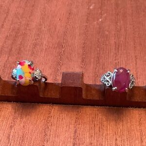 Set of 2 Unique Rings size 8, Brand New!